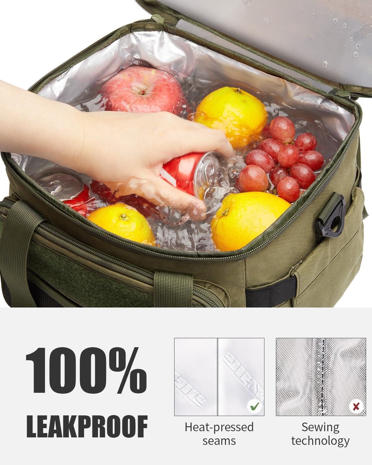 JOYHILL lunch box bandoulière réglable portée épaule pour transport confortable