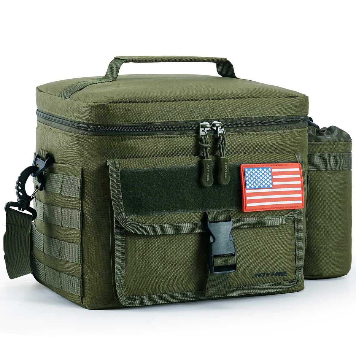 JOYHILL sac repas face avant montrant rangement pratique et design tactique