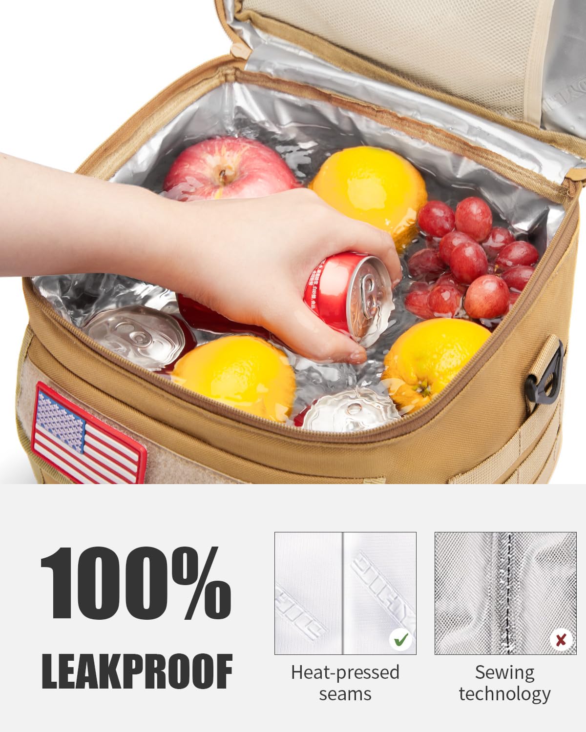 JOYHILL sac en usage sur chantier protégeant repas et boissons efficacement