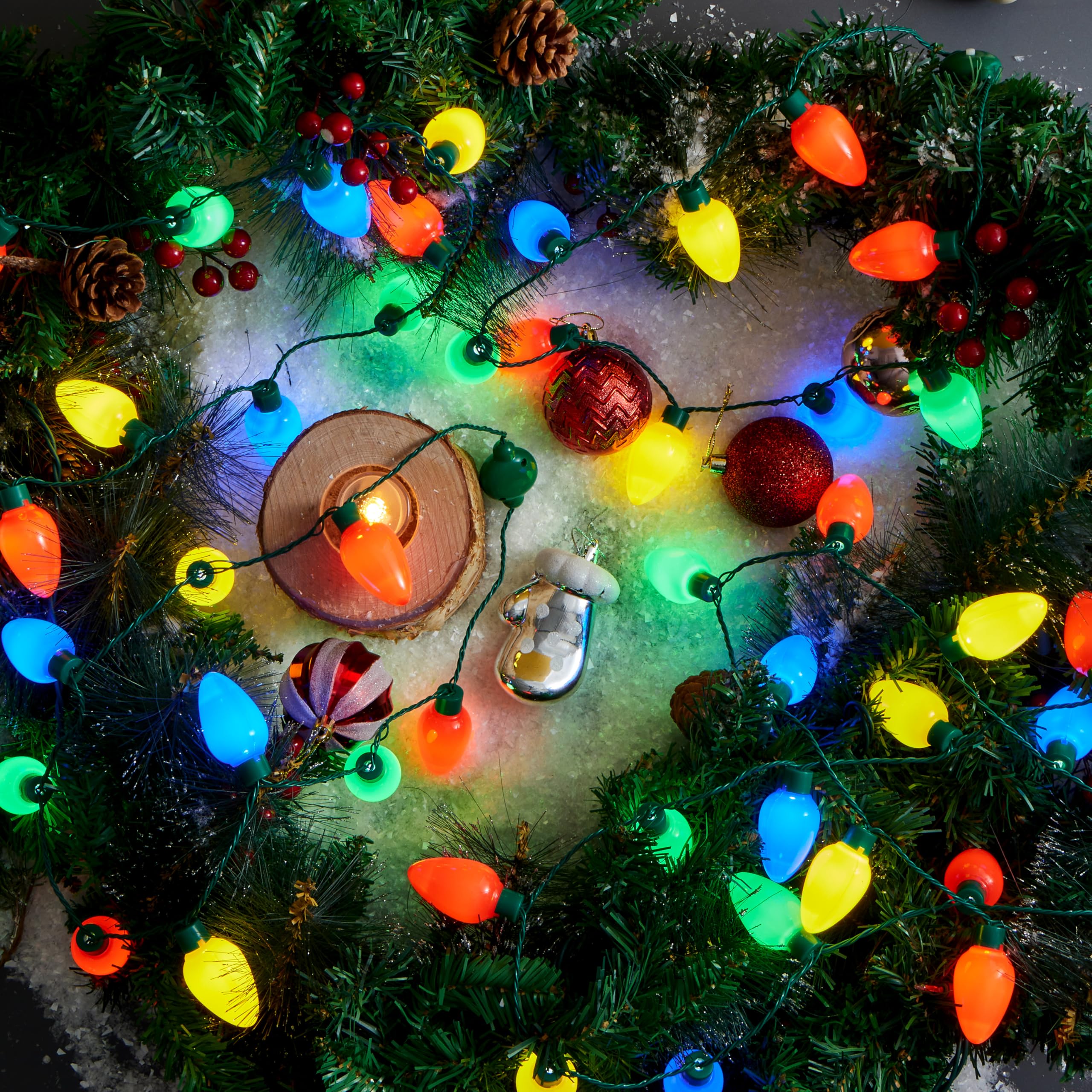 JOYIN collier utilisé pour décorer un sapin montrant polyvalence décorative