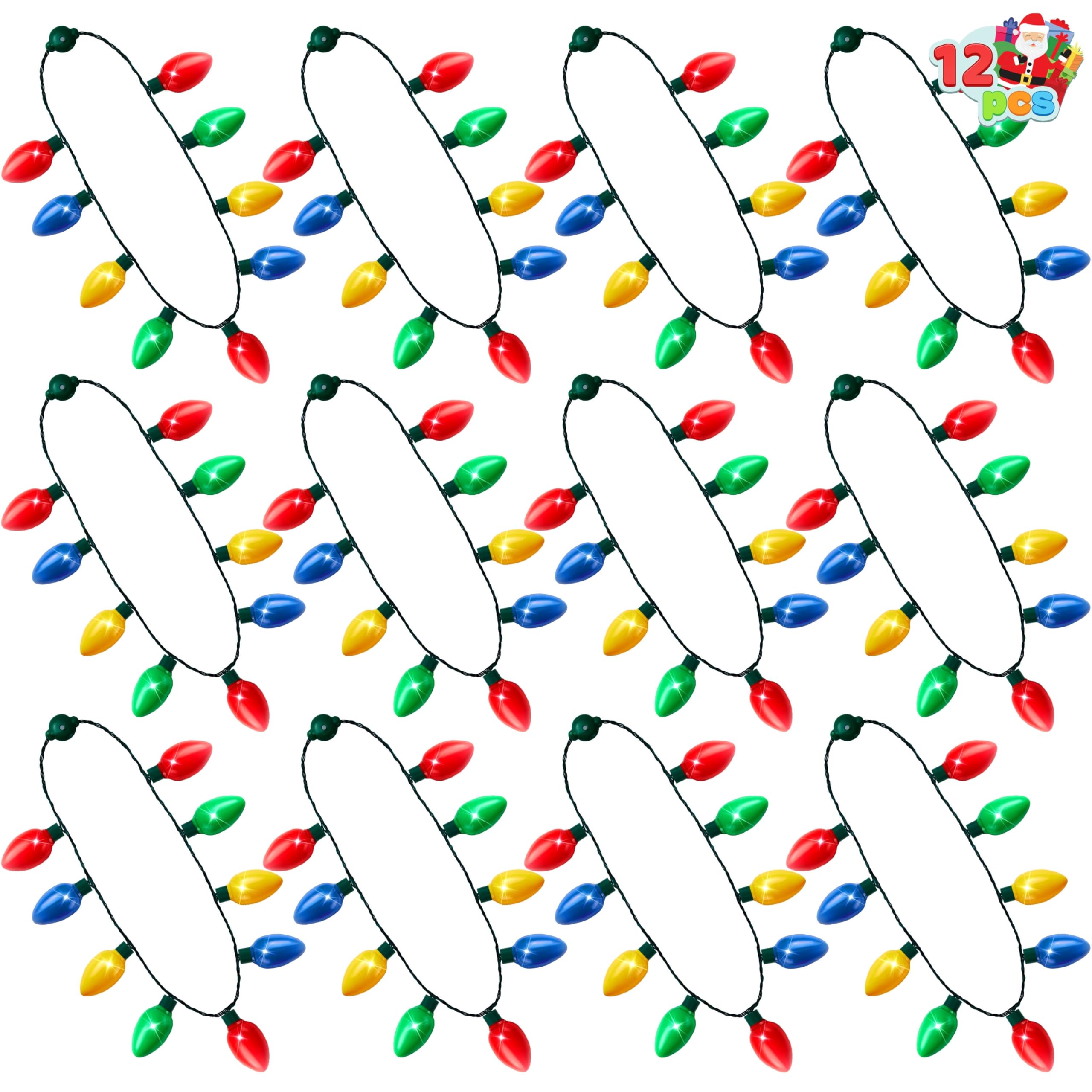 JOYIN collier vue avant montrant neuf ampoules et design léger bénéfique pour fête