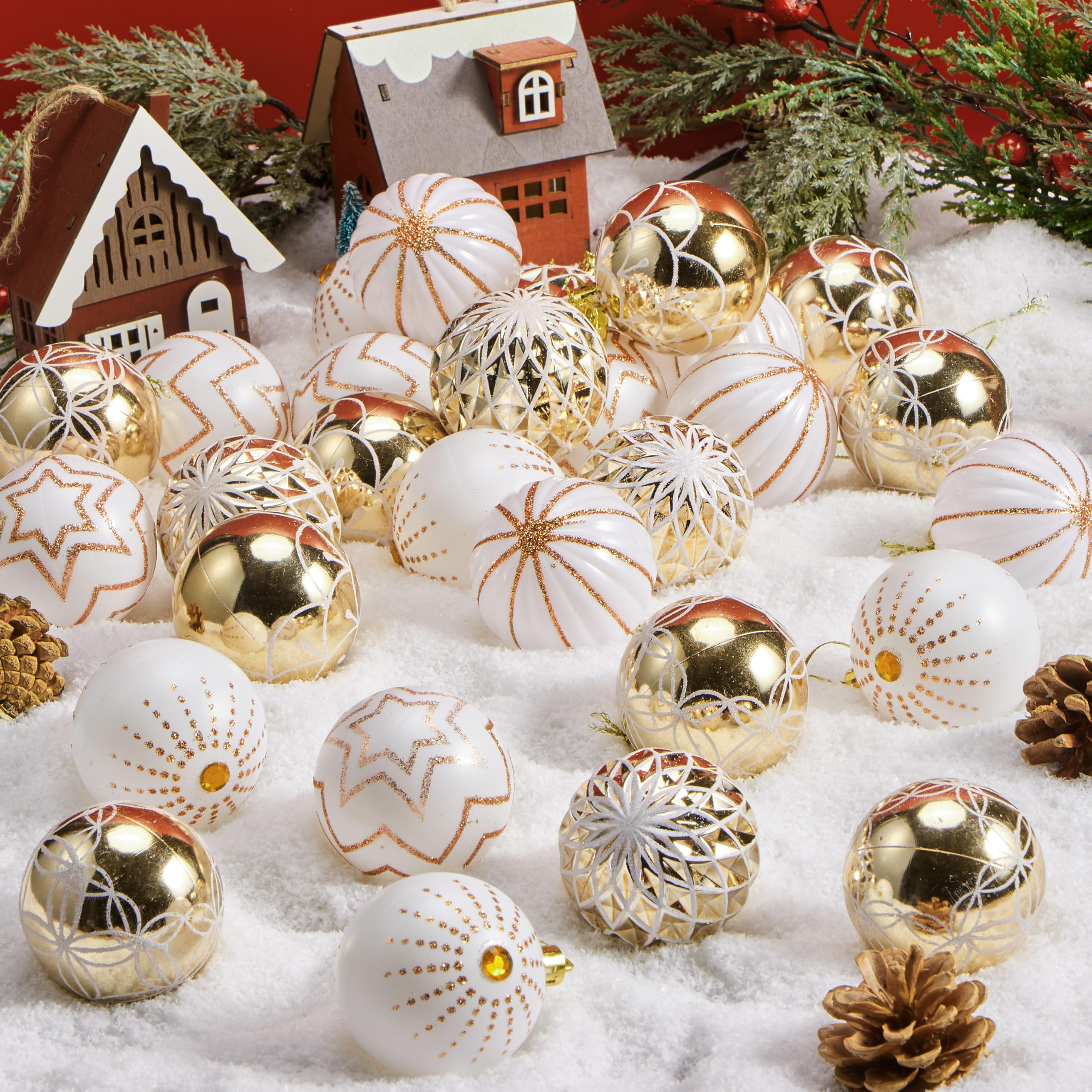 JOYIN ensemble de 30 boules réparties pour montrer assortiments variés