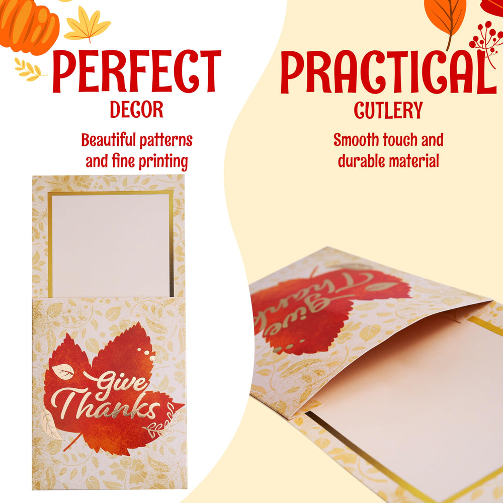 JOYIN pochette couverts en usage sur table, organise et embellit rapidement
