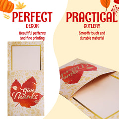 JOYIN pochette couverts en usage sur table, organise et embellit rapidement
