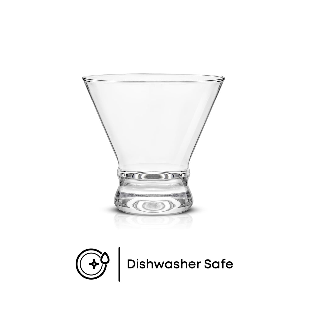 JoyJolt gros plan bord Afina verre clair mettant en valeur les couleurs