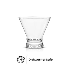 JoyJolt gros plan bord Afina verre clair mettant en valeur les couleurs