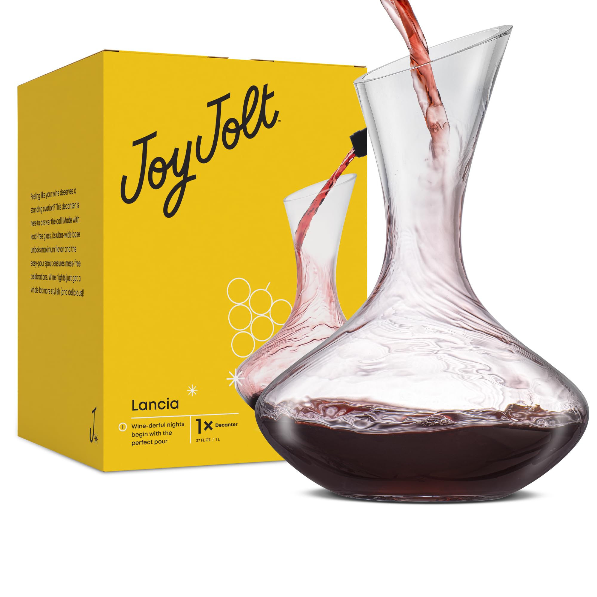 JoyJolt Lancia face avant en cristal montrant élégance et brillance