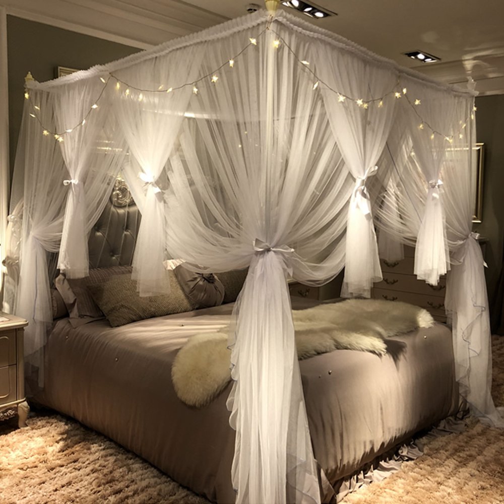 Joyreap vue avant de la tenture de lit montrant style princesse et élégance