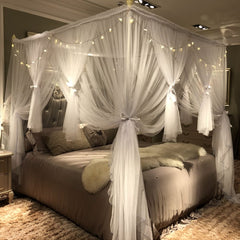 Joyreap vue avant de la tenture de lit montrant style princesse et élégance