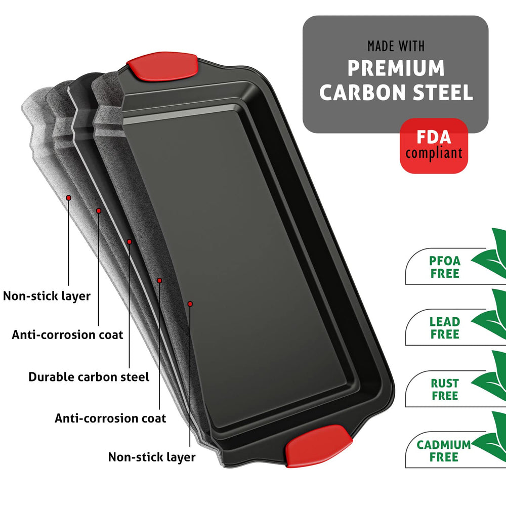 JOYTABLE moule rond et moule carré avec étiquette montrant compatibilité pour gâteaux