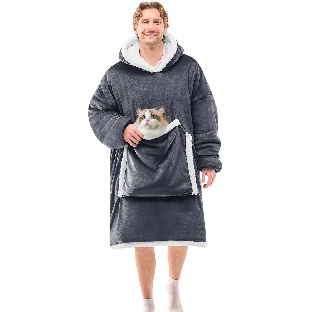 JOYWOO vue avant avec capuche montrant coupe oversized et chaleur