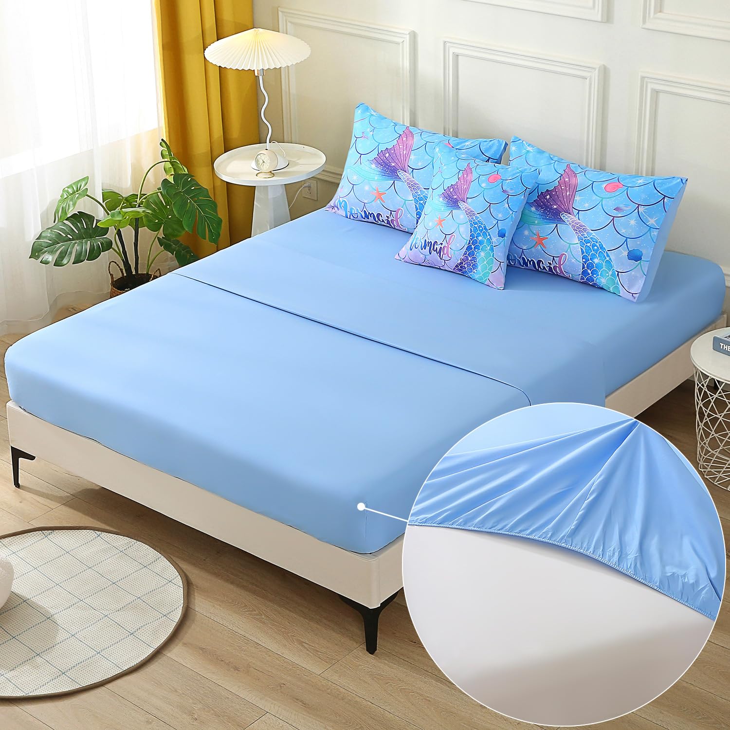JQinHome drap-housse élastique maintien sûr et ajusté