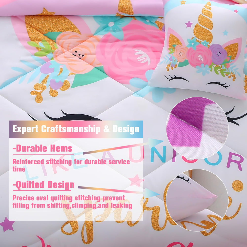 JQinHome enfant décoré dans chambre licorne illustrant ambiance ludique et chaleureuse