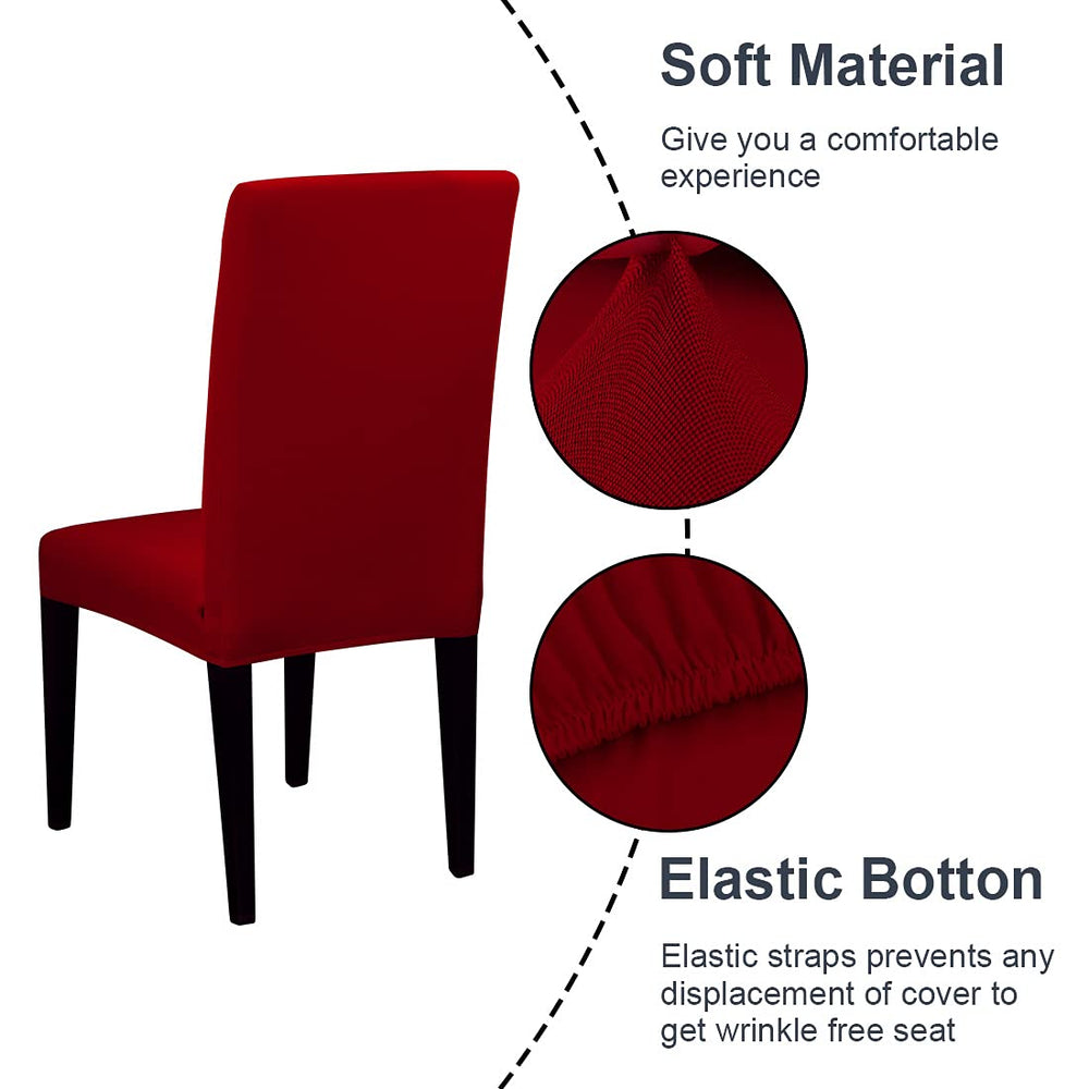 JQinHome détail ourlet élastique, maintien sûr pour la chaise