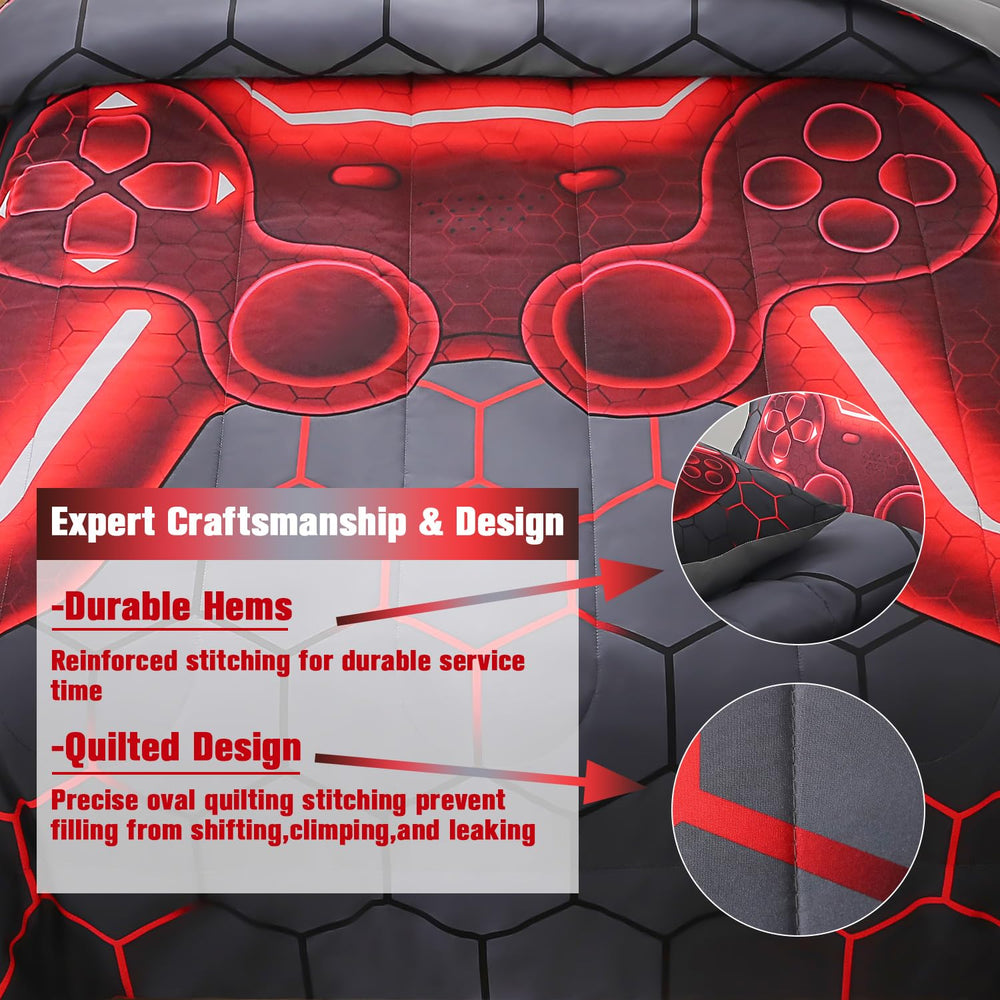 JQinHome détail motif console 3D, couleurs vives et durables