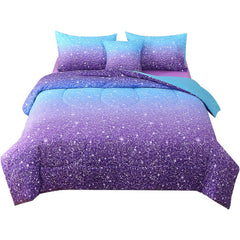 JQinHome gros plan imprimé ombré pailleté présentant texture douce et esthétique