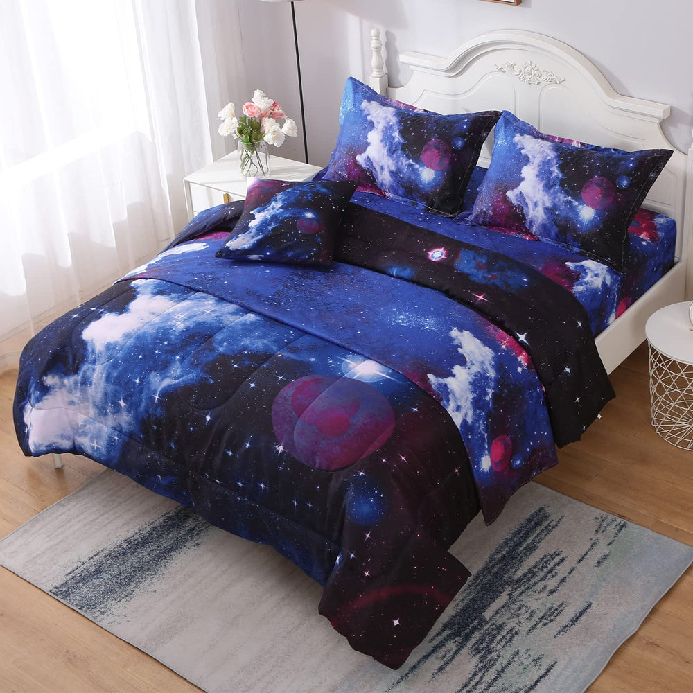 JQinHome vue ensemble déployé draps et couette, coordination et dimensions