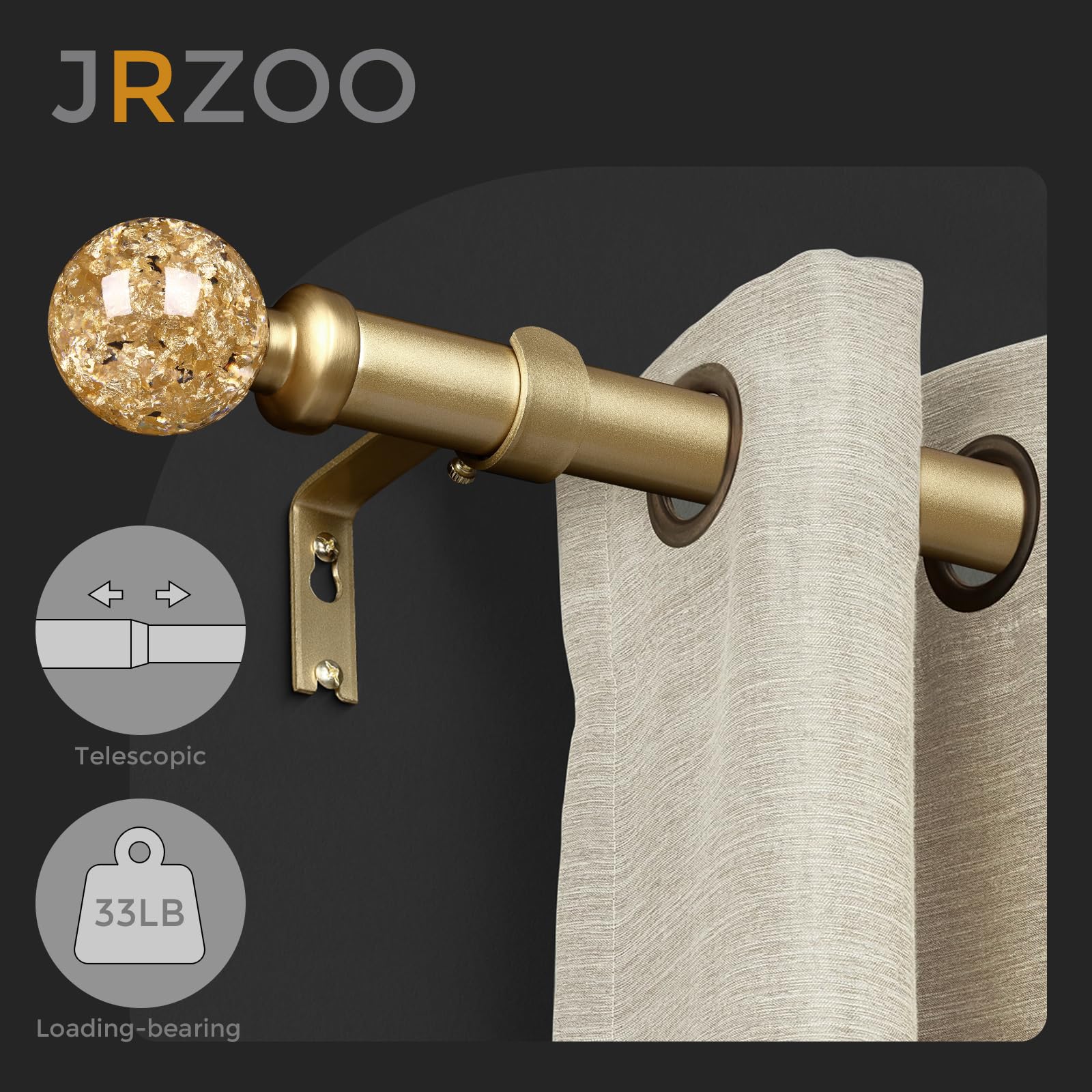 JRZOO finition dorée brillance, donne aspect luxueux et durable