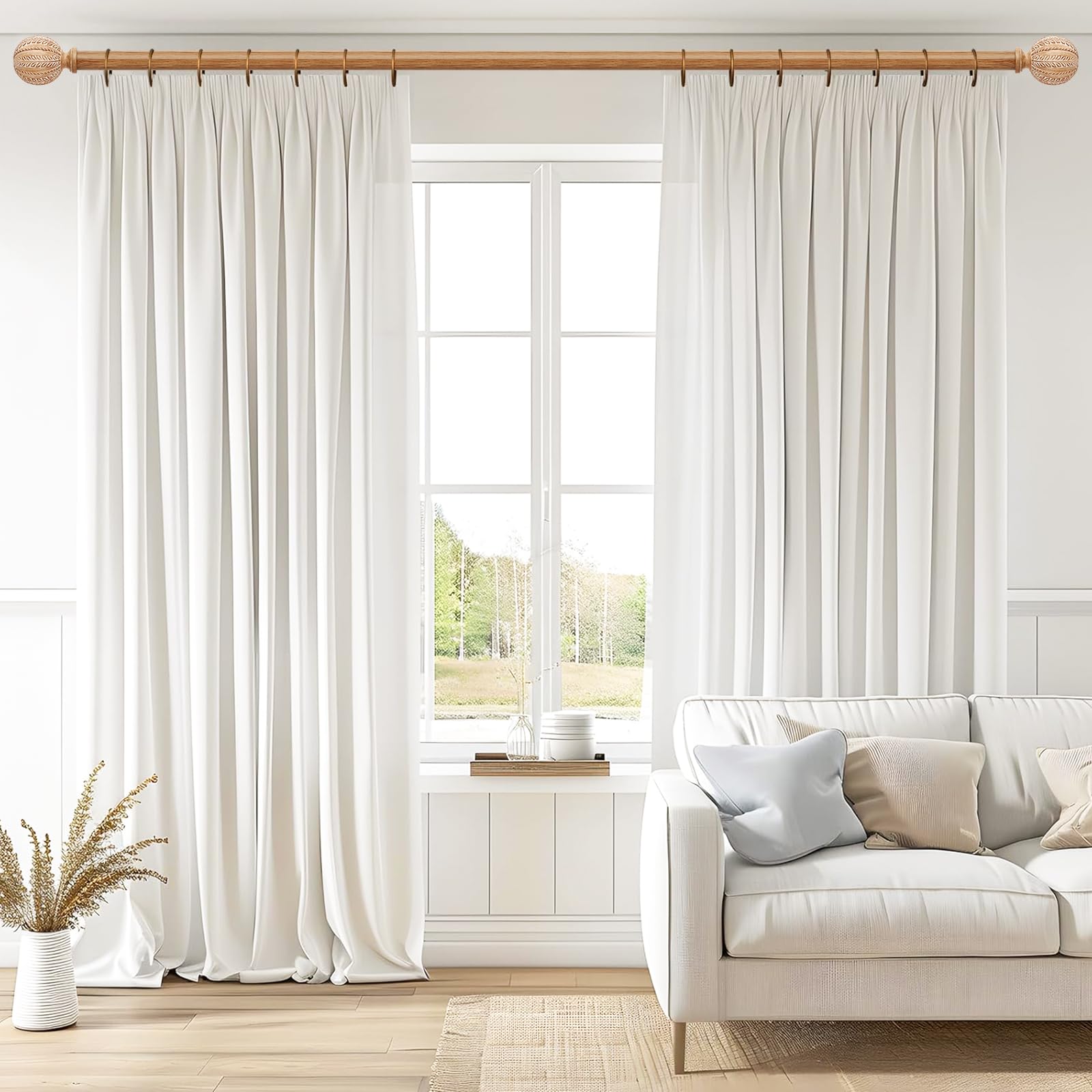 JRZOO gros plan grain bois peint main, aspect naturel chaleureux et durable