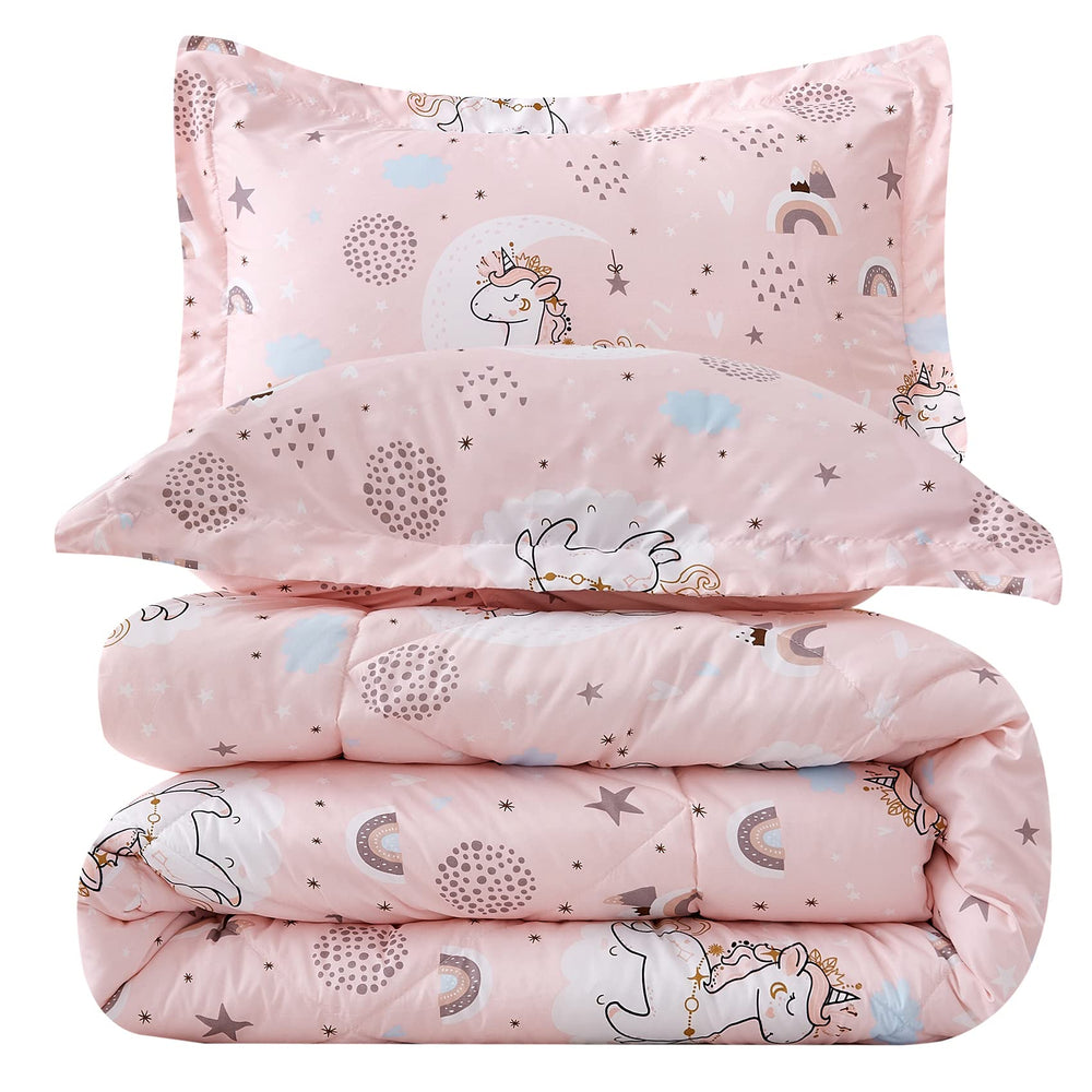 JSD couette face avant avec motif licorne et confort visuel accru