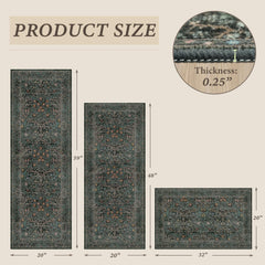JTJ tapis gros plan du tissu montrant motif botanique et texture durable