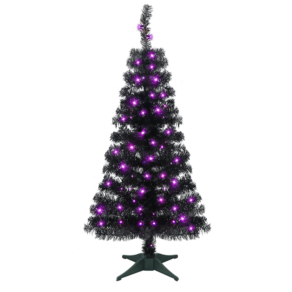 Juegoal sapin noir 4FT vue de face pour décoration dramatique