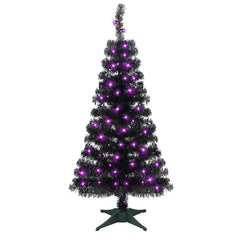 Juegoal sapin noir 4FT vue de face pour décoration dramatique