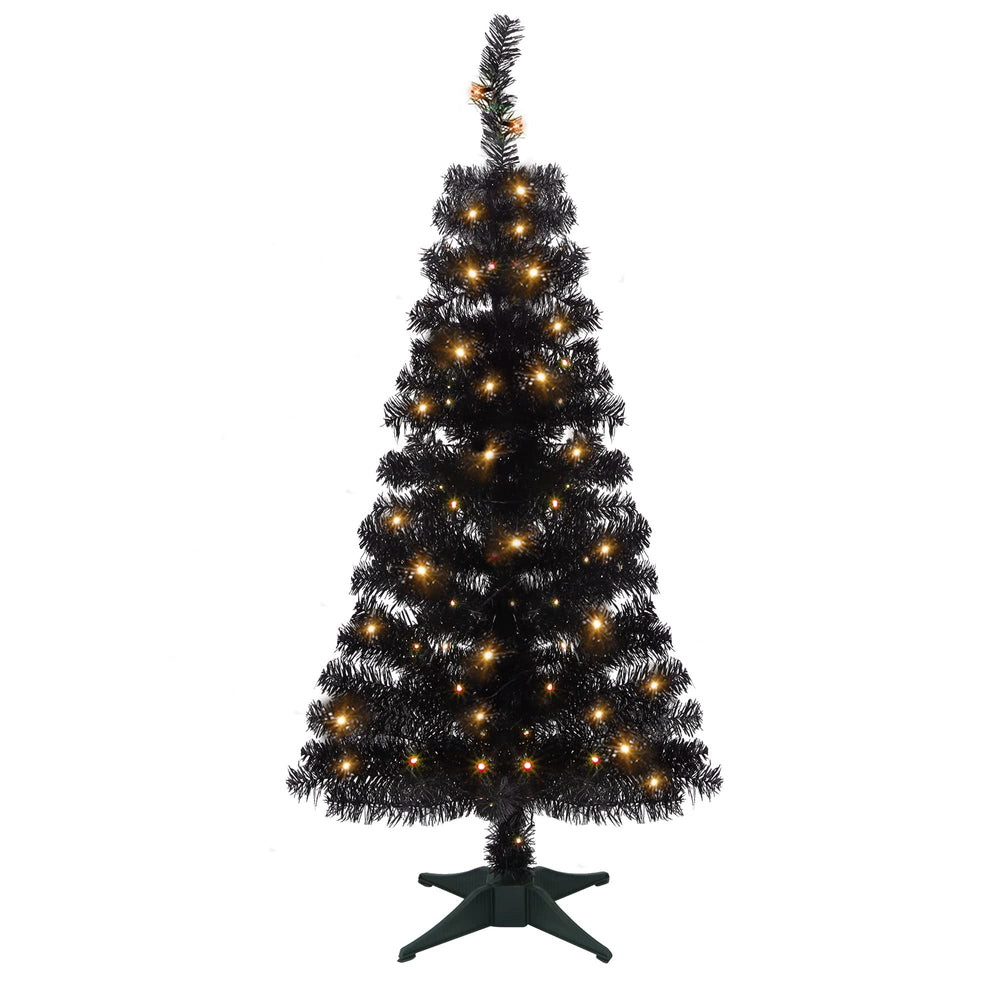 Juegoal sapin noir face entier montrant silhouette dramatique
