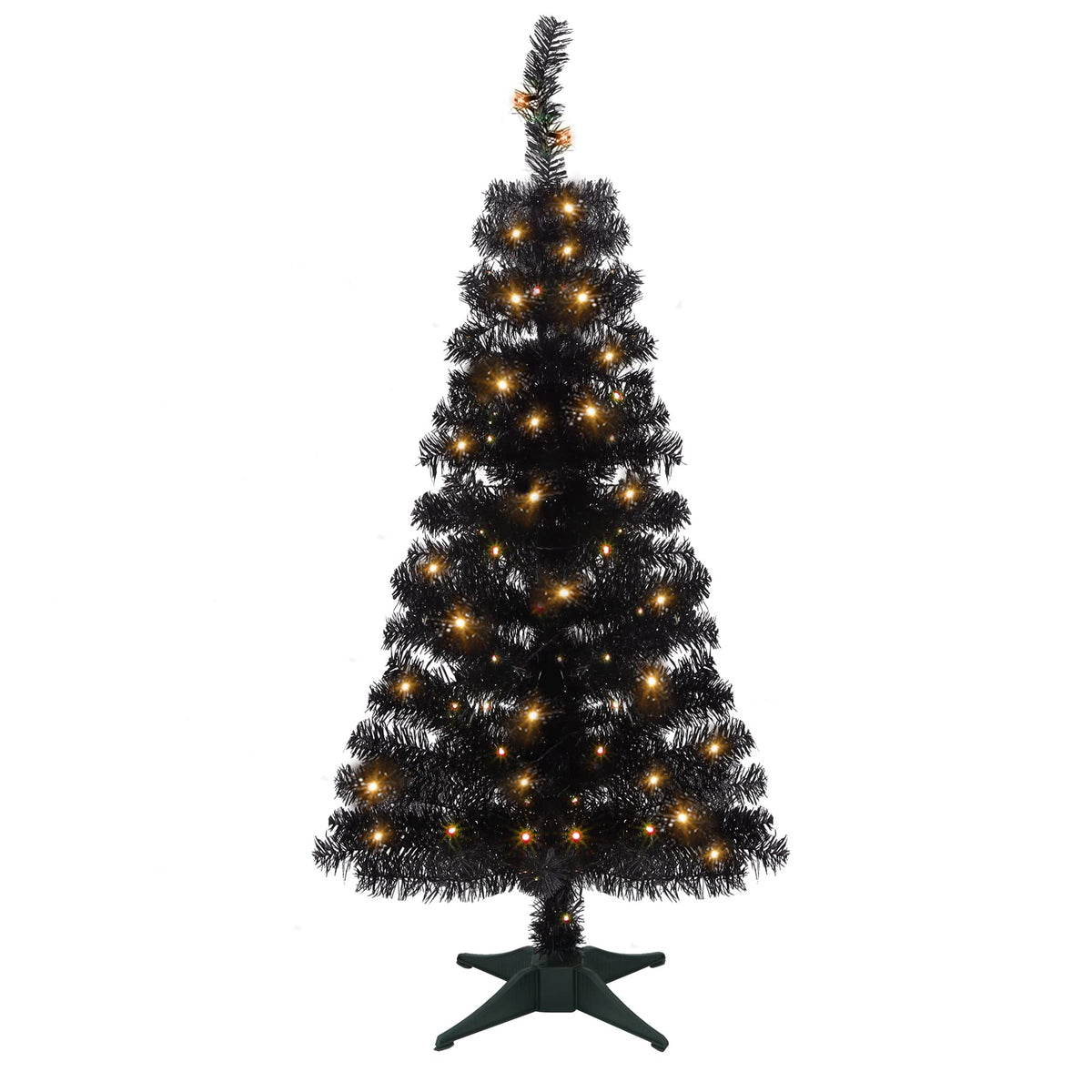 Juegoal sapin noir face entier montrant silhouette dramatique