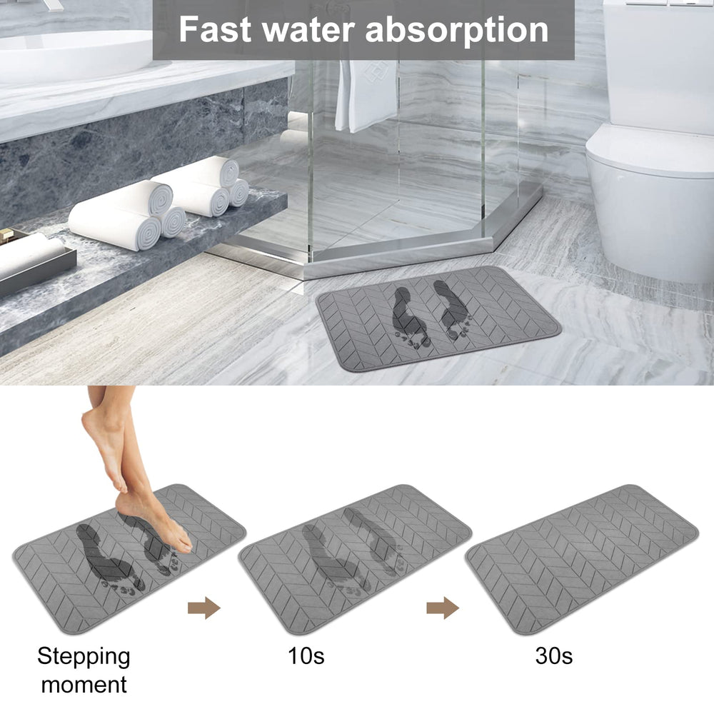 JUERLEN comparaison taille avec un pied montrant dimensions 24x16 pouces pratiques