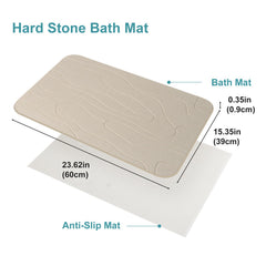 JUERLEN tapis en usage devant douche, garde le sol sec et propre