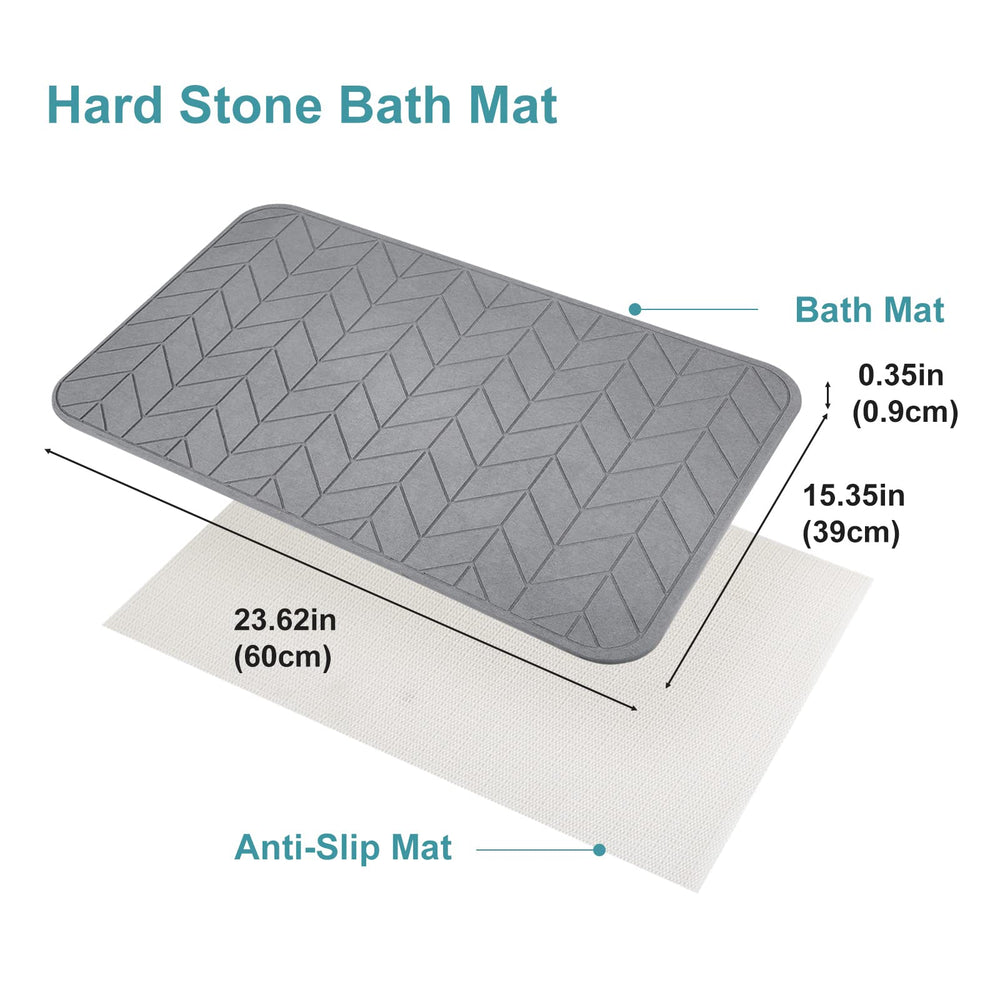 JUERLEN tapis posé dans une douche illustrant protection du sol et confort pieds nus