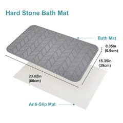 JUERLEN tapis posé dans une douche illustrant protection du sol et confort pieds nus