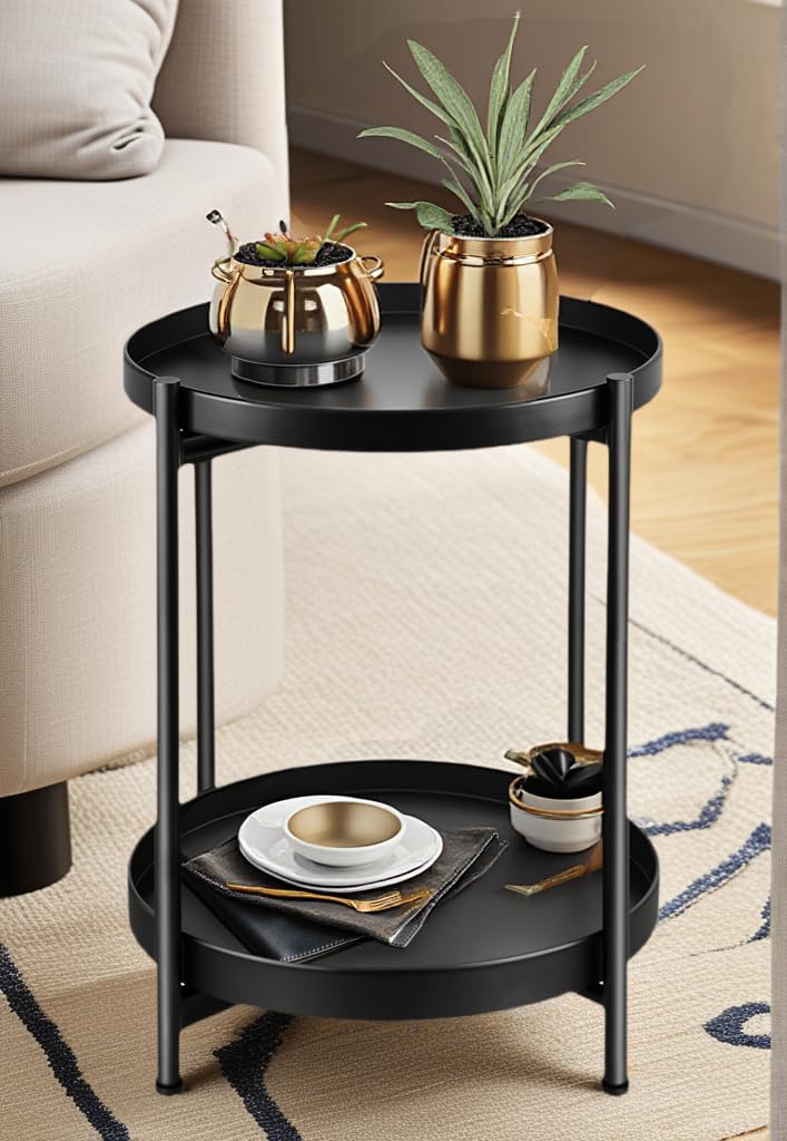JuheBoxia vue rapprochée du plateau supérieur pour poser une tasse et objet déco