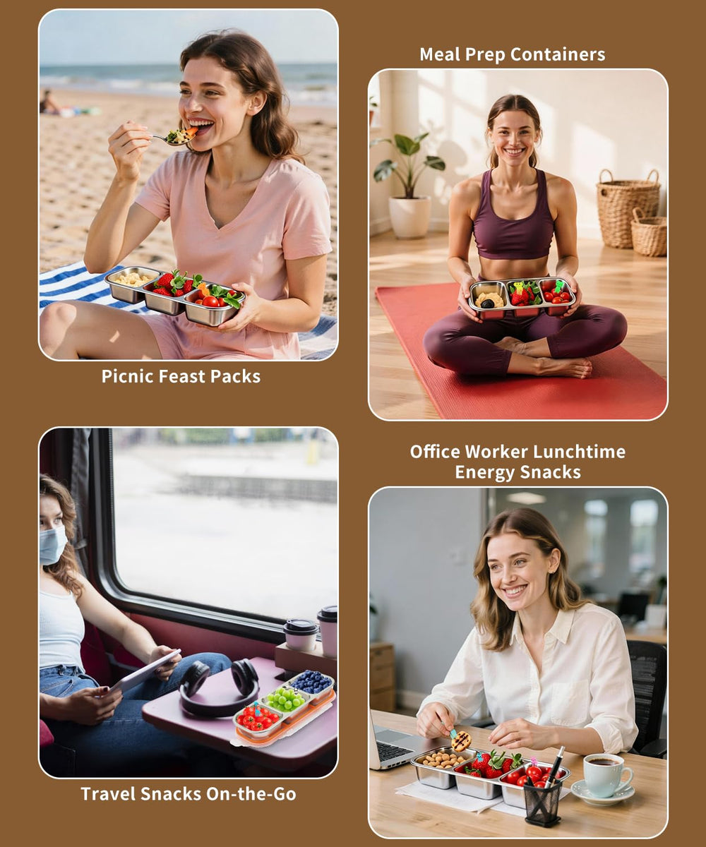 JUJOJB contenu snack organisé montrant séparation des aliments pratique