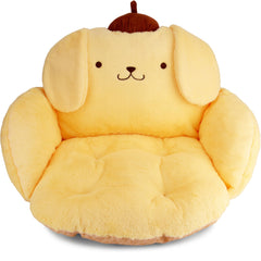 juju GOODS coussin jaune face montrant design kawaii et confort visuel