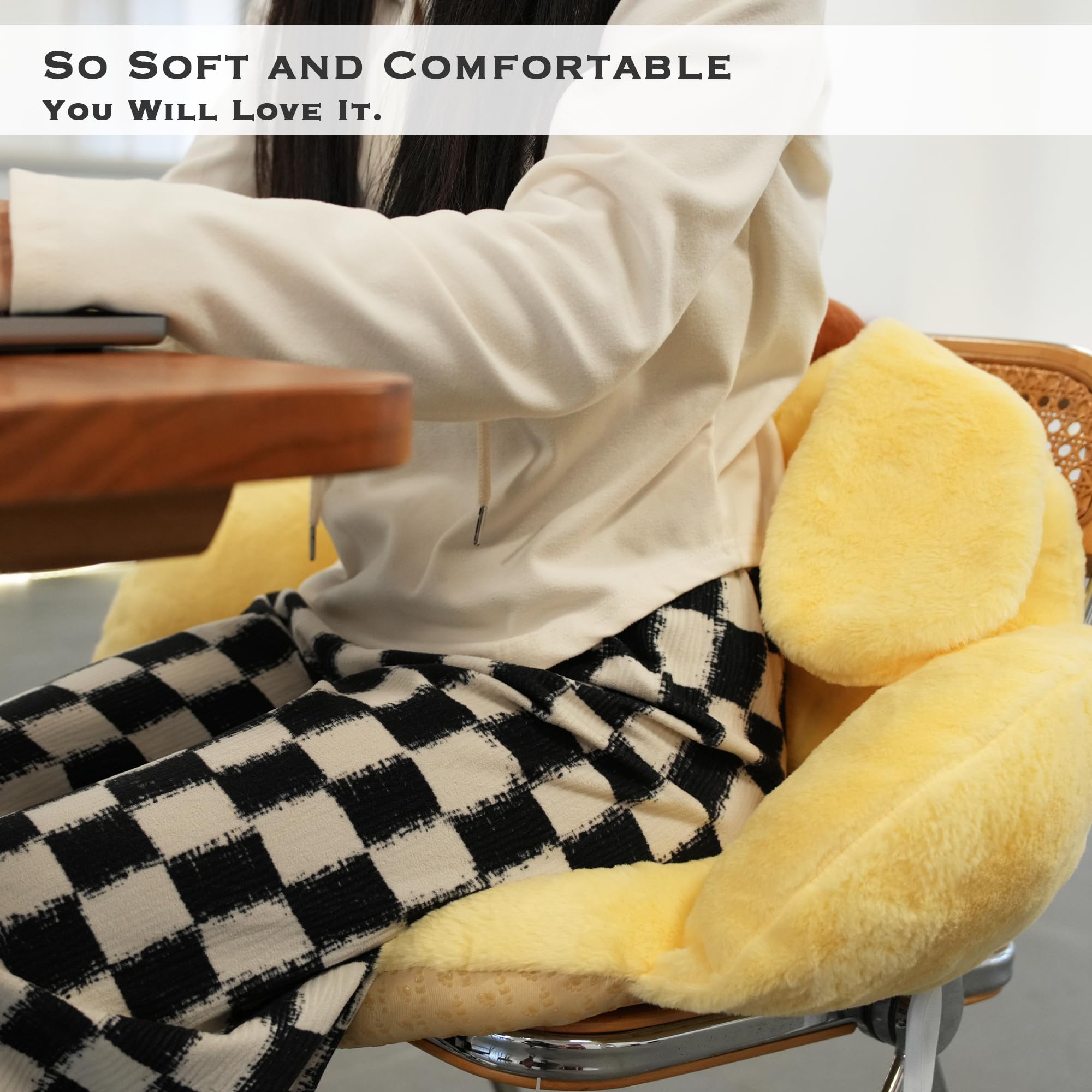 juju GOODS coussin sur chaise de bureau offrant assise plus confortable