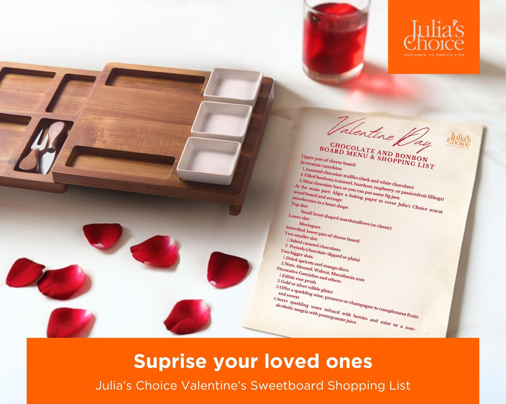 Julia's Choice assortiment de couteaux inox pour servir et découper avec précision