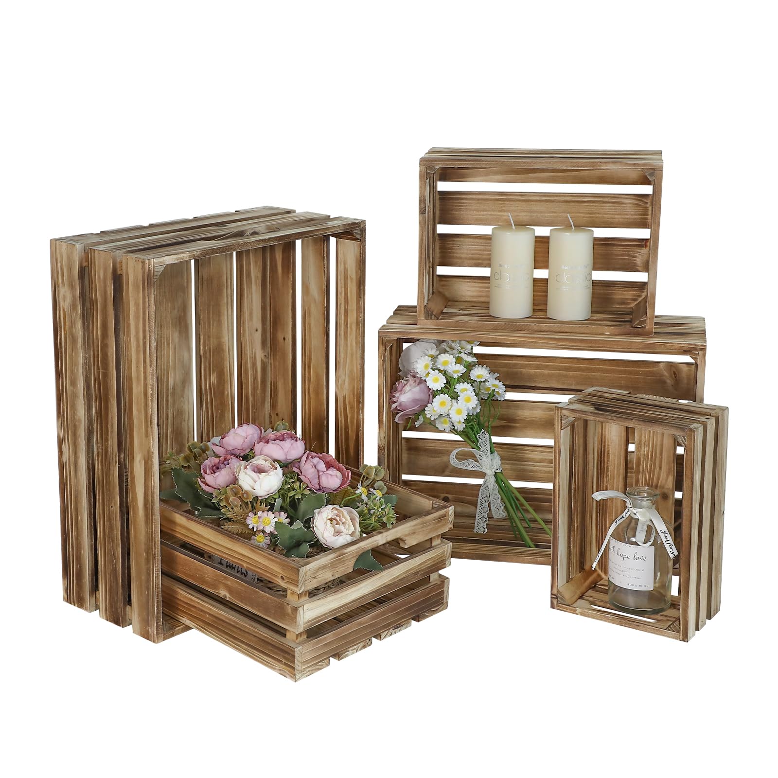 JUMBO HUMBLE lot de 5 caisses face avant, rangement organisé