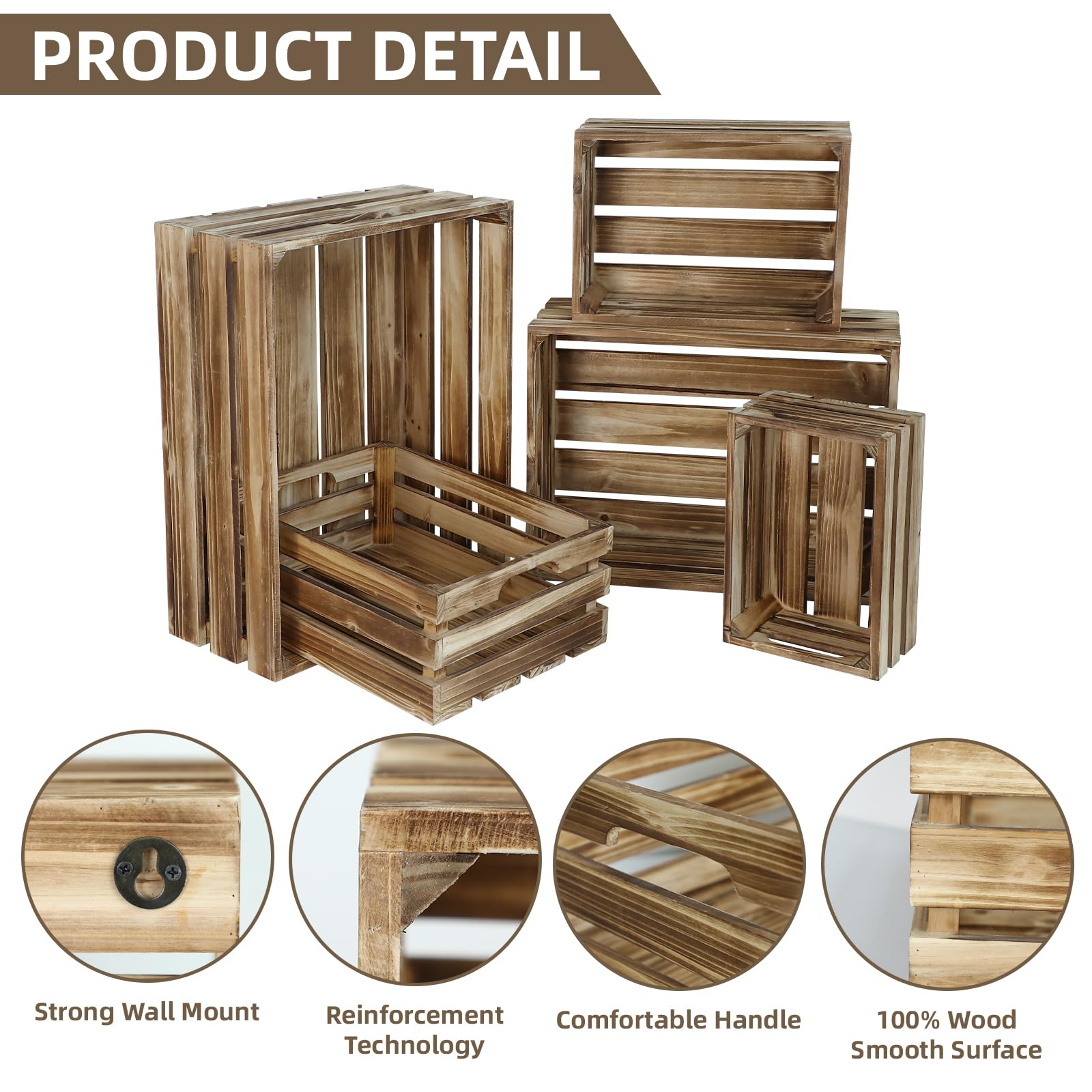 JUMBO HUMBLE texture bois brûlé, rendu rustique résistant