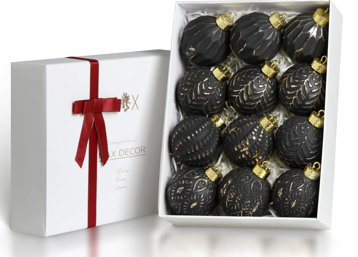 Juncox boule avant emballage montrant finition noir et doré, élégance durable