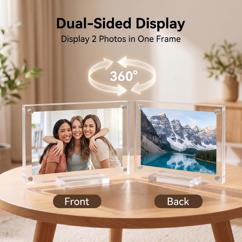 JUOIFIP double face effet flottant met en valeur deux photos