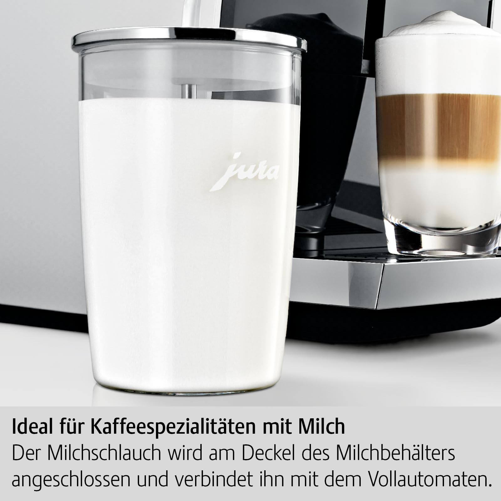 Jura bocal lait comparaison taille montre compacité et gain de place