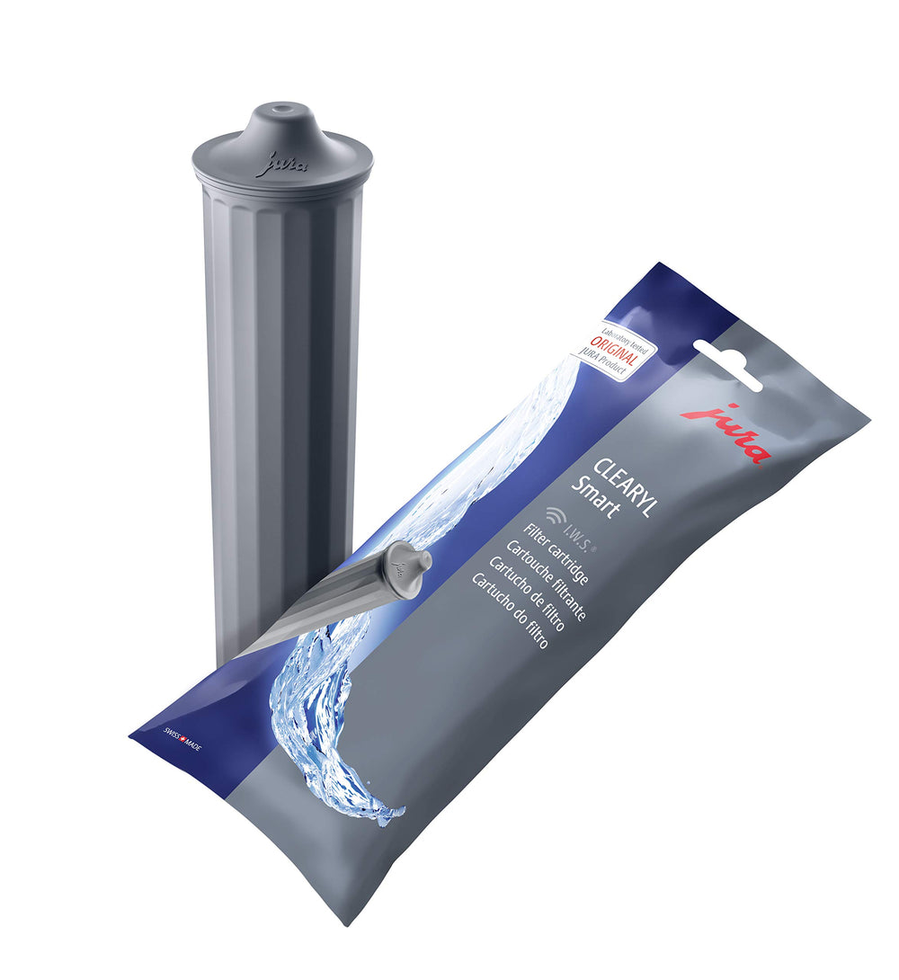 Jura Clearyl Smart+ cartouche face avant montrant design et prolongation durée vie
