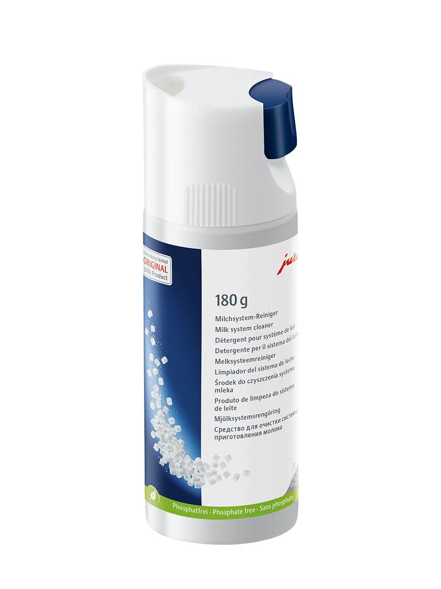 Jura mini-tablettes nettoyantes avec distributeur montrant un prélèvement propre et hygiène améliorée
