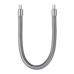 Tuyau à lait JURA HP3 vue avant montrant la gaine inox et finition élégante, durabilité accrue