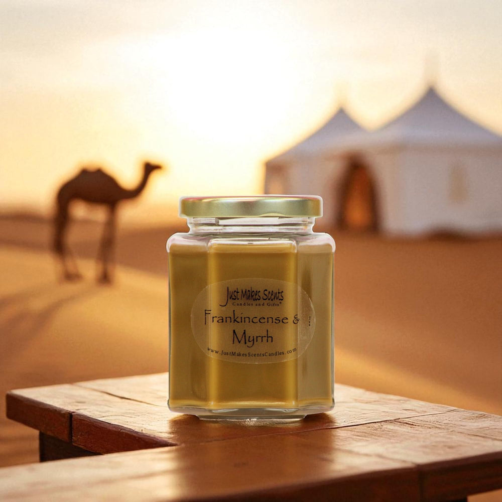 Just Makes Scents bougie allumée en salon, crée atmosphère méditative