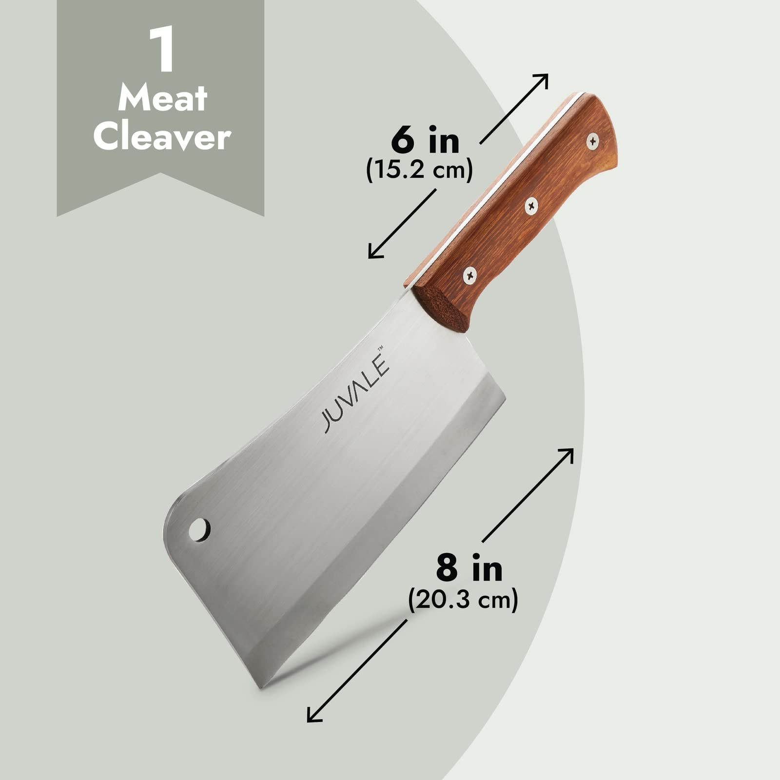 Juvale hachette utilisée pour découper un brisket illustrant efficacité