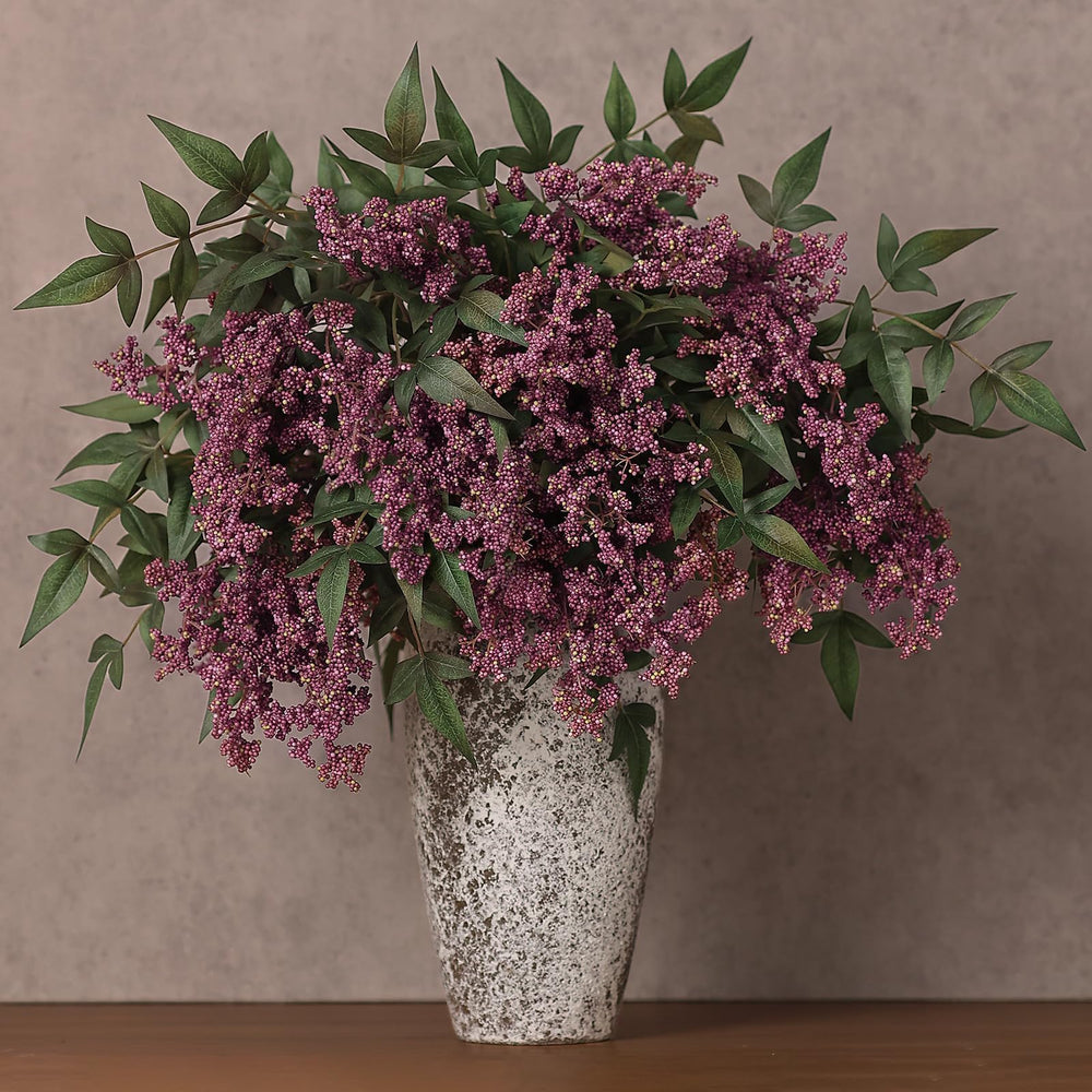 Juxdp tiges Nandina ensemble dans un vase, apporte élégance sans entretien