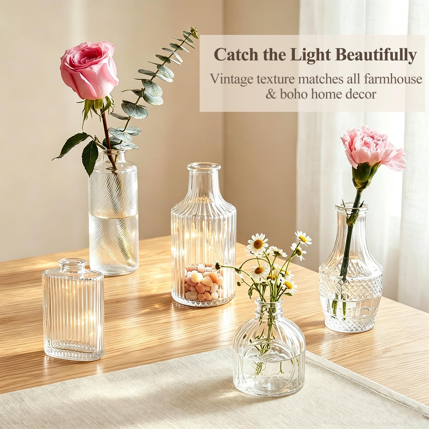 JXINDUJU vases en centre de table de mariage offrant un style vintage